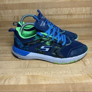 Skechers Relaxed Fit Shoes Blue/Green SN97820L sz7
